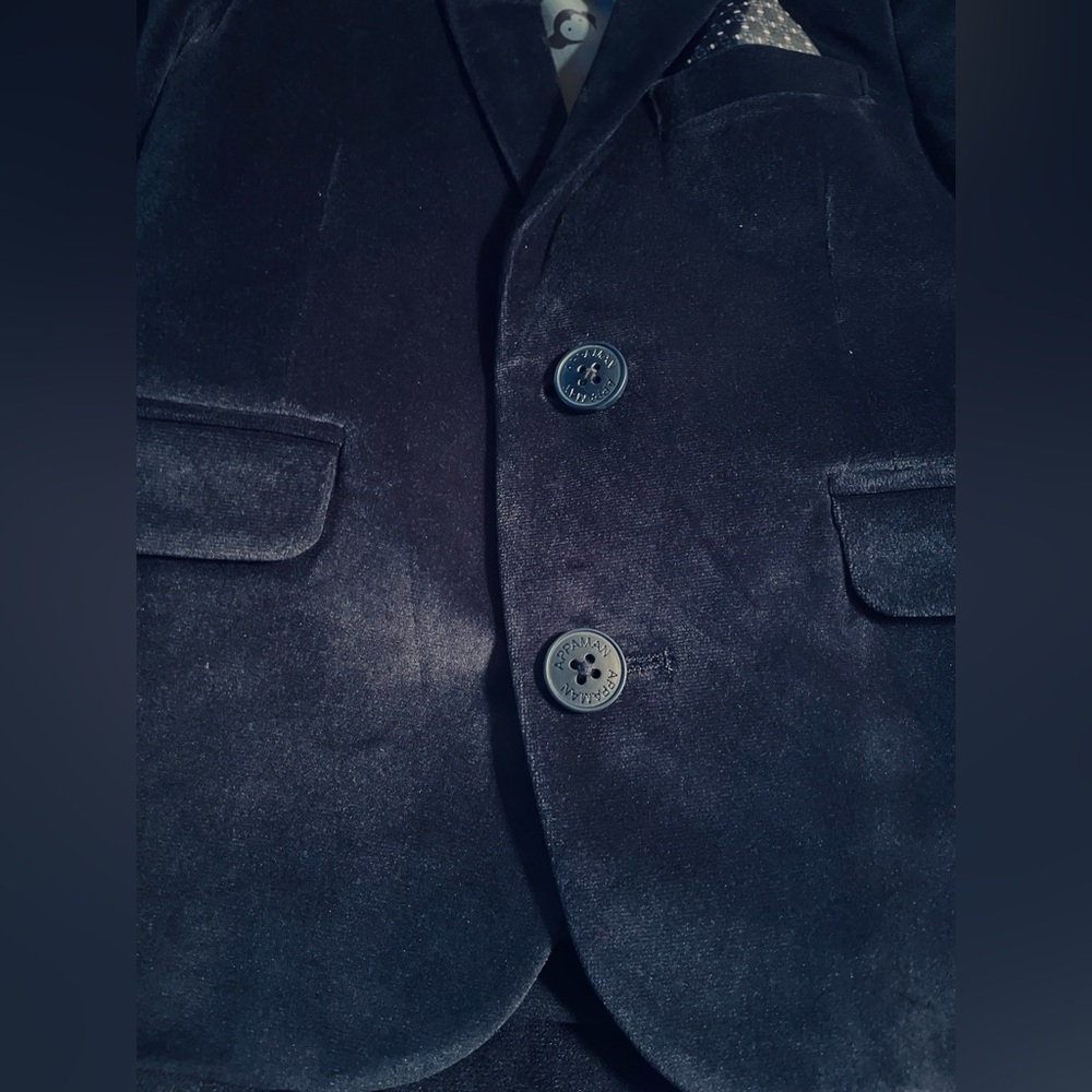 Appaman Elegant Navy Blue Velvet Suit 3T - Picture 9 of 16